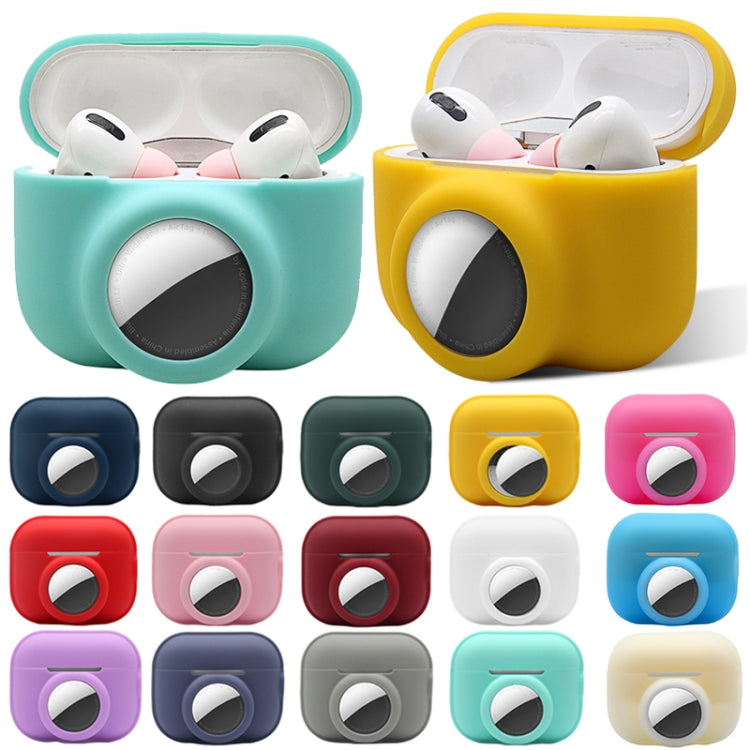 For AirPods Pro 2 / AirTag 2 in 1 Shockproof Full Coverage Silicone Protective Case(Purple) - For AirPods Pro 2 by PMC Jewellery | Online Shopping South Africa | PMC Jewellery | Buy Now Pay Later Mobicred