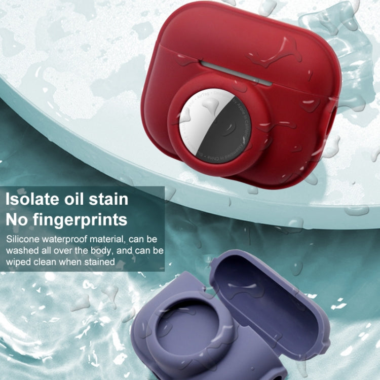 For AirPods Pro 2 / AirTag 2 in 1 Shockproof Full Coverage Silicone Protective Case(Apricot) - free shipping - PMC Jewellery - Order now!