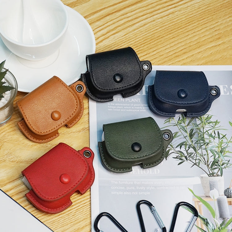 For AirPods 3 Backpack Style PU Leather Earphone Protective Case with Lanyard(Dark Blue) - free shipping - PMC Jewellery - Order now!