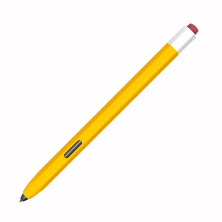 For Samsung Galaxy Tab S6 Lite P610/P615 LOVE MEI Soft Silicone Stylus Pen Protective Case(Yellow) - Pencil Accessories by LOVE MEI | Online Shopping South Africa | PMC TechLife | Buy Now Pay Later Mobicred