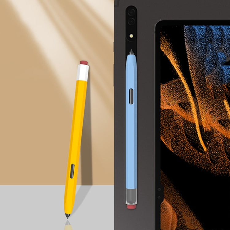 For Samsung Galaxy Tab S7 / S7+ / S8 / S8+ LOVE MEI Soft Silicone Stylus Pen Protective Case(Green) - Pencil Accessories by LOVE MEI | Online Shopping South Africa | PMC TechLife | Buy Now Pay Later Mobicred
