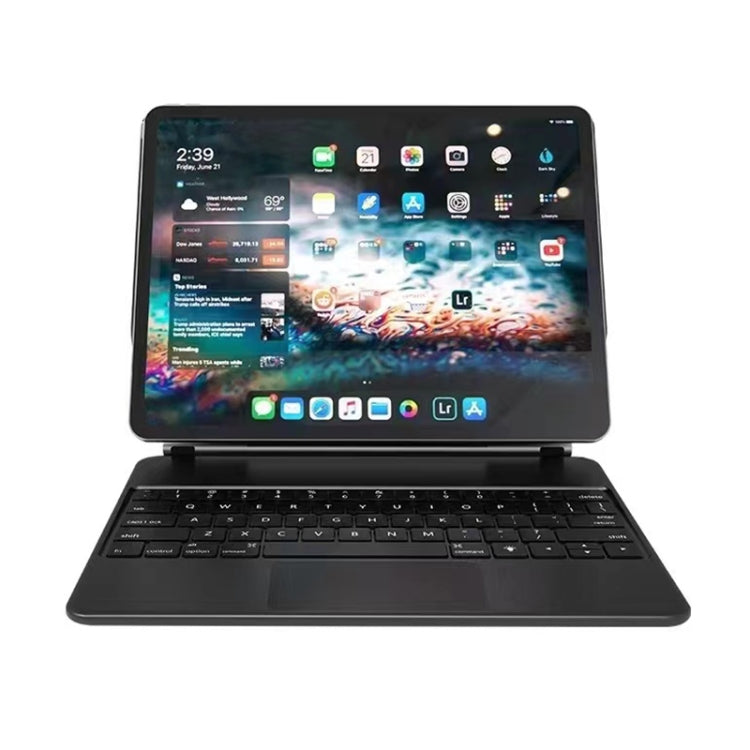 For iPad Pro 12.9 inch 2021/2020/2018 BP129 luetooth Keyboard Leather Case with Touch Pad(Black) - For iPad Pro by PMC TechLife | Online Shopping South Africa | PMC TechLife