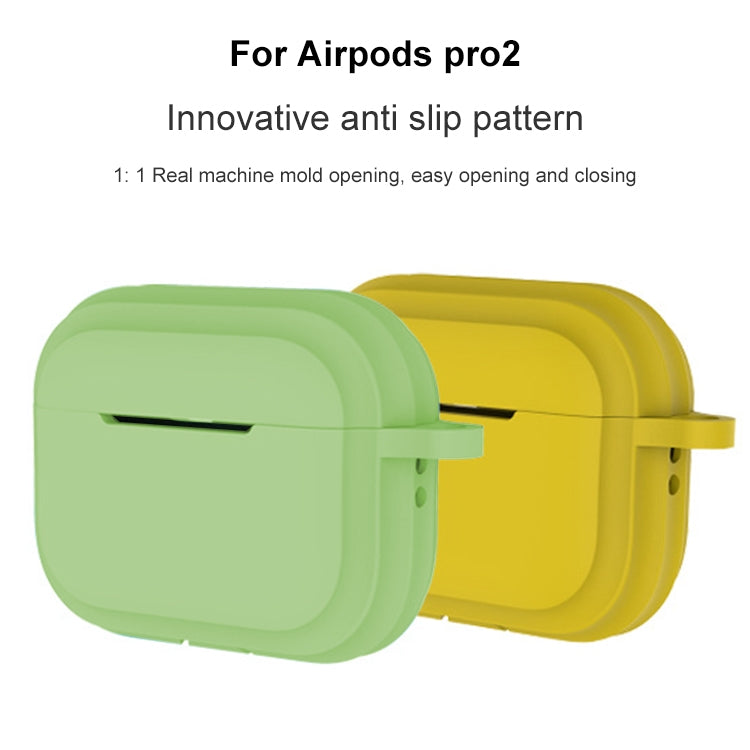 For AirPods Pro 2 Striped Shockproof Earphone Case(Milk Tea) - For AirPods Pro 2 by PMC Jewellery | Online Shopping South Africa | PMC Jewellery | Buy Now Pay Later Mobicred