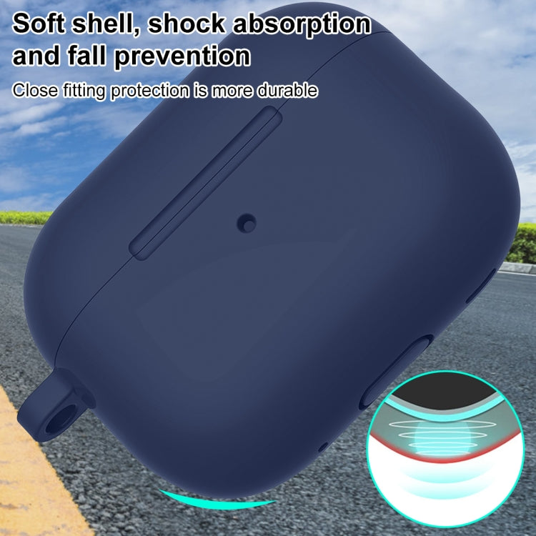 For AirPods Pro 2 Thickened One-piece Shockproof Earphone Case(Midnight Blue) - For AirPods Pro 2 by PMC Jewellery | Online Shopping South Africa | PMC Jewellery | Buy Now Pay Later Mobicred