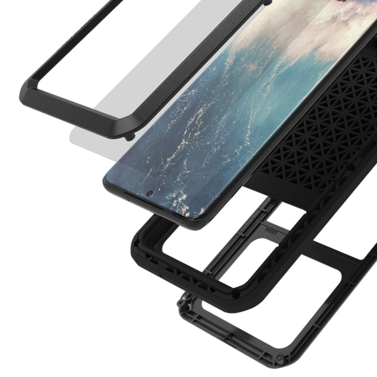 For Galaxy S20 Plus LOVE MEI Metal Shockproof Waterproof Dustproof Protective Case(Black) - free shipping - PMC TechLife - Order now!