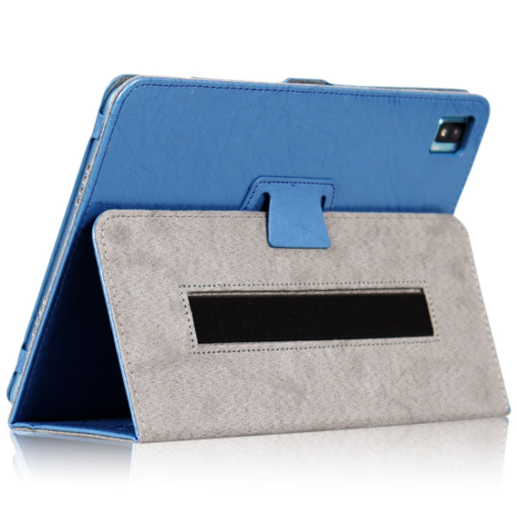 For TCL 10 TabMax 4G Printed Leather Tablet Case with Holder(Blue) - Others by PMC TechLife | Online Shopping South Africa | PMC TechLife | Buy Now Pay Later Mobicred