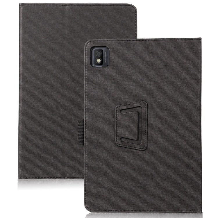 For TCL NxtPaper 10s Skin Texture Leather Tablet Case with Holder(Black) - Others by PMC TechLife | Online Shopping South Africa | PMC TechLife | Buy Now Pay Later Mobicred