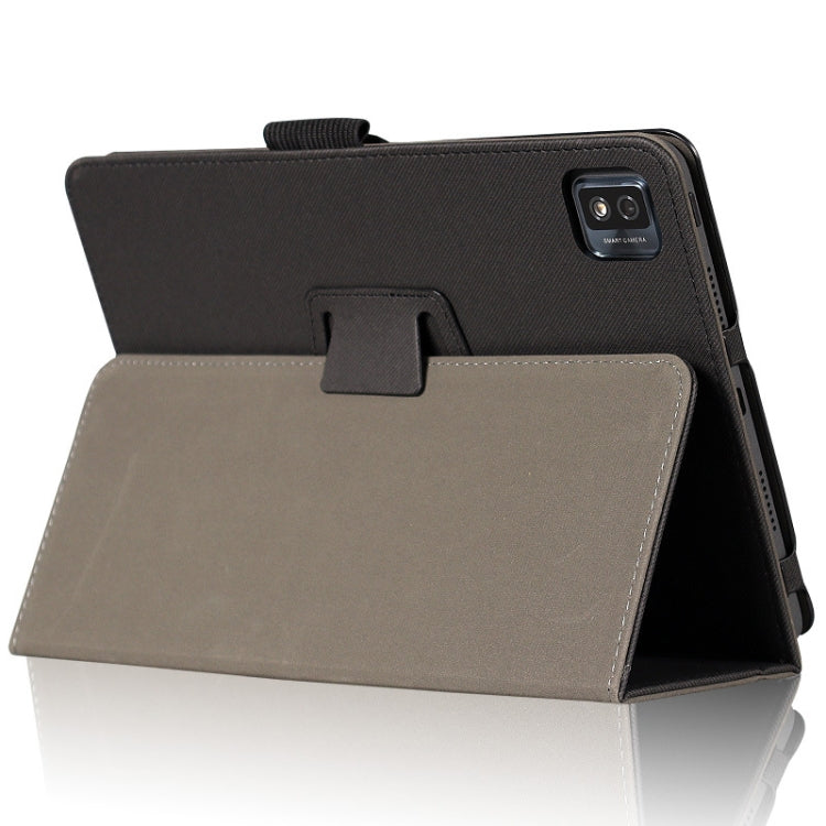 For TCL NxtPaper 10s Skin Texture Leather Tablet Case with Holder(Black) - Others by PMC TechLife | Online Shopping South Africa | PMC TechLife | Buy Now Pay Later Mobicred