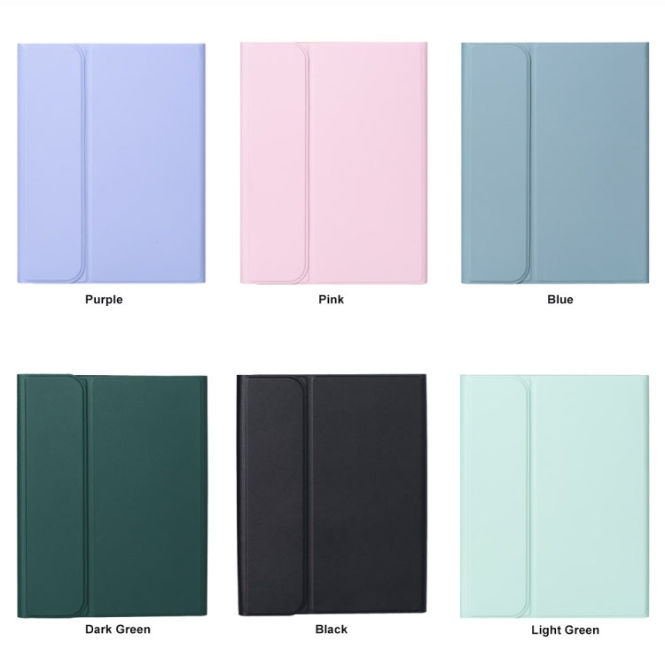 For iPad 10th Gen 10.9 2022 SA-10C Bluetooth Touch Keyboard Leather Tablet Case with Pen Slot(Dark Green) - free shipping - PMC TechLife - Order now!