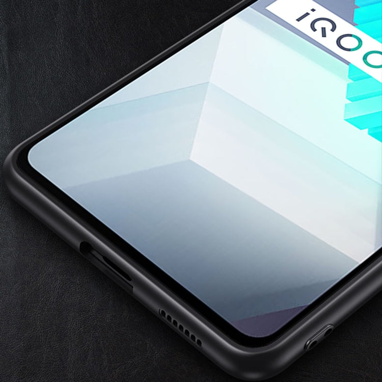 For vivo iQOO Neo7 Blade Series TPU + Alloy Protective Phone Case(Black + Silver) - vivo Cases by PMC TechLife | Online Shopping South Africa | PMC TechLife