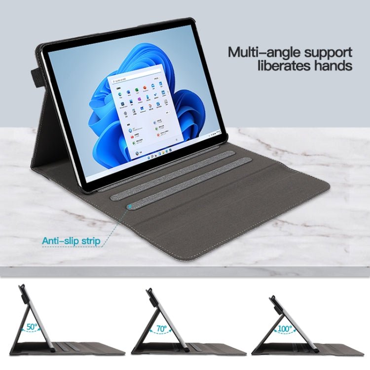 For Microsoft Surface Pro 7 / 6 / 5 / 4 Cloth Texture Stitching Leather Tablet Case(Grey Blue) - Others by PMC TechLife | Online Shopping South Africa | PMC TechLife | Buy Now Pay Later Mobicred