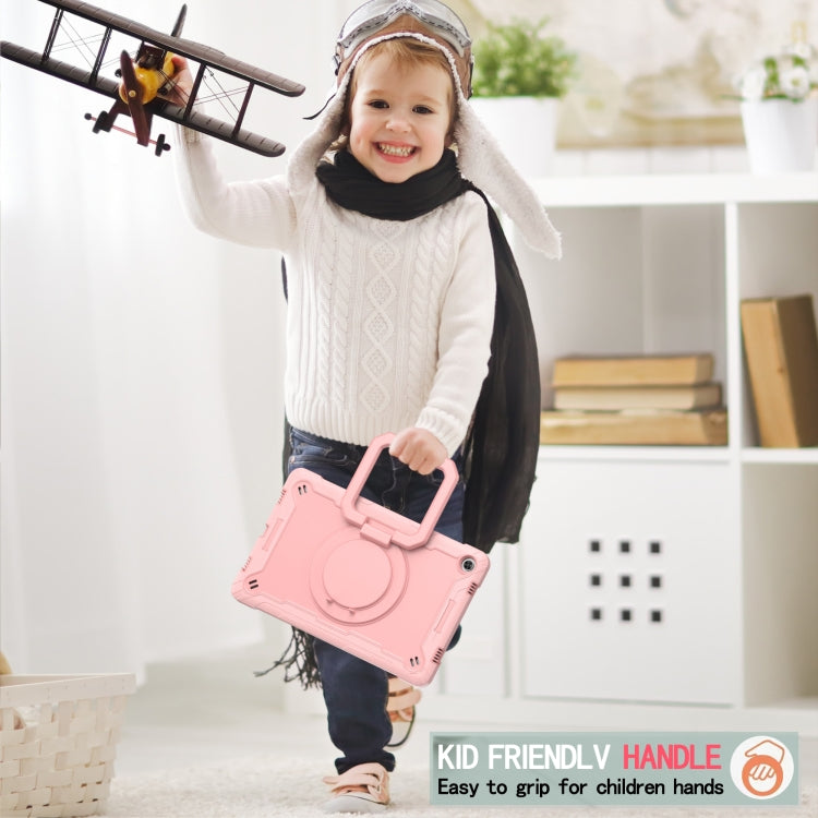 For Lenovo Tab M10 Plus 10.6 3rd Gen 2022 Silicone + PC Bracelet Holder Tablet Case(Rose Gold) - Lenovo by PMC TechLife | Online Shopping South Africa | PMC TechLife | Buy Now Pay Later Mobicred