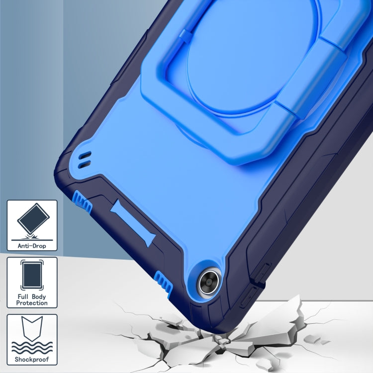 For Lenovo Tab M10 Plus 10.6 3rd Gen 2022 Silicone + PC Bracelet Holder Tablet Case(Navy Blue + Blue) - Lenovo by PMC TechLife | Online Shopping South Africa | PMC TechLife | Buy Now Pay Later Mobicred