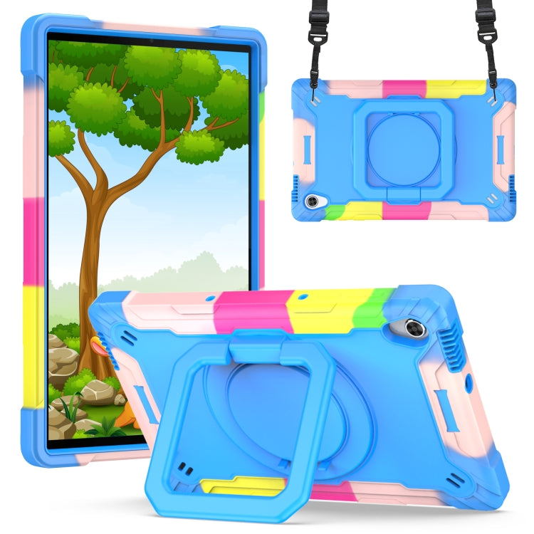 For Lenovo Tab M10 HD 2nd Gen Silicone + PC Bracelet Holder Tablet Case(Camouflage + Blue) - Lenovo by PMC TechLife | Online Shopping South Africa | PMC TechLife | Buy Now Pay Later Mobicred