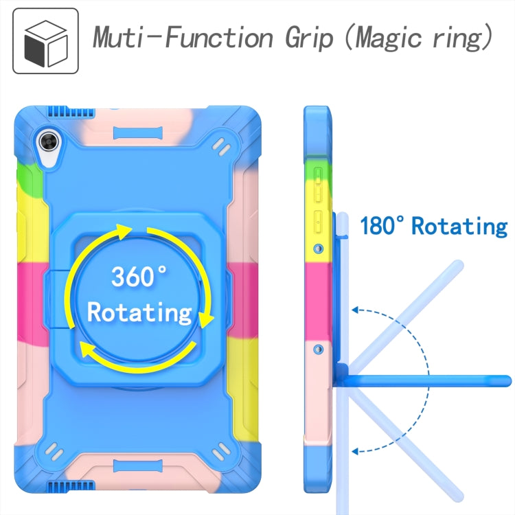 For Lenovo Tab M10 HD 2nd Gen Silicone + PC Bracelet Holder Tablet Case(Camouflage + Blue) - Lenovo by PMC TechLife | Online Shopping South Africa | PMC TechLife | Buy Now Pay Later Mobicred