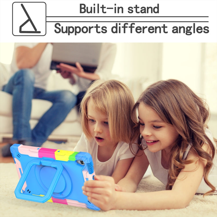 For Lenovo Tab M10 HD 2nd Gen Silicone + PC Bracelet Holder Tablet Case(Camouflage + Blue) - Lenovo by PMC TechLife | Online Shopping South Africa | PMC TechLife | Buy Now Pay Later Mobicred