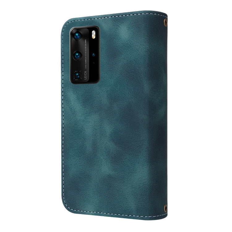 For Huawei P40 Pro Multifunctional Card Slot Zipper Wallet Leather Phone Case(Blue) - Huawei Cases by PMC TechLife | Online Shopping South Africa | PMC TechLife | Buy Now Pay Later Mobicred
