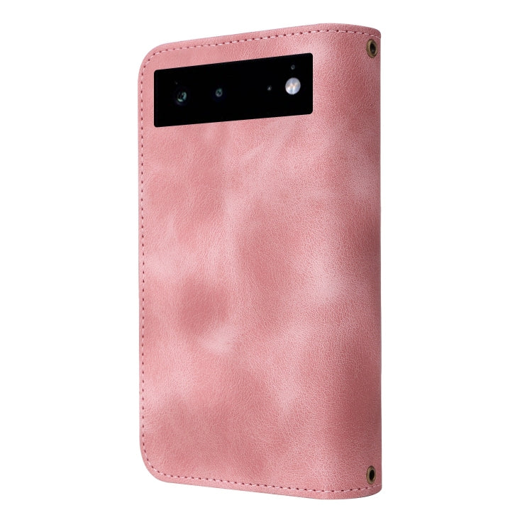 For Google Pixel 6 Pro Multifunctional Card Slot Zipper Wallet Leather Phone Case(Rose Gold) - Google Cases by PMC TechLife | Online Shopping South Africa | PMC TechLife | Buy Now Pay Later Mobicred