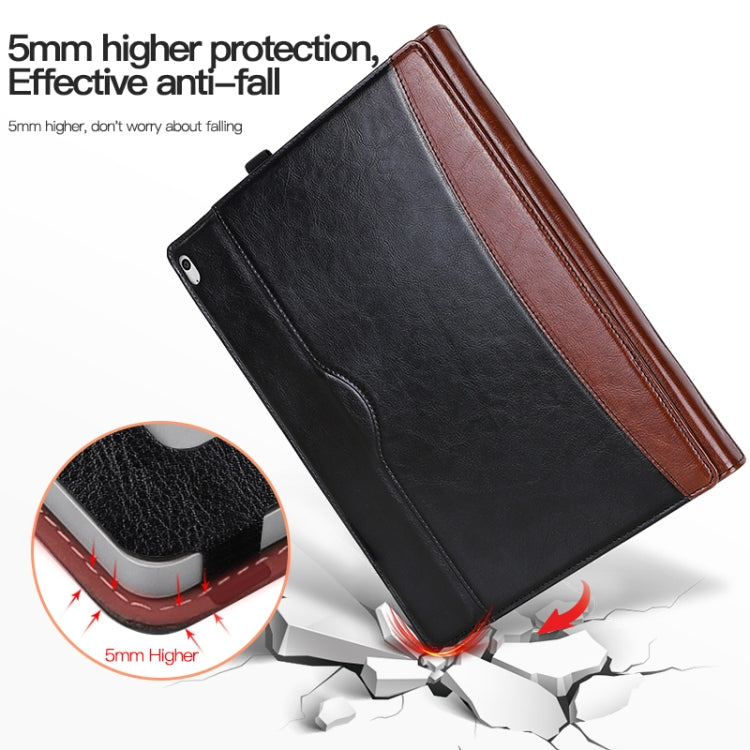 For MicroSoft Surface Book 3 / 2 / 1 13.5 inch Leather Laptop Case(Black Brown) - Others by PMC TechLife | Online Shopping South Africa | PMC TechLife | Buy Now Pay Later Mobicred