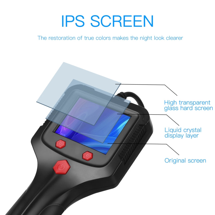 P100 5.5mm 2.4 inch HD Handheld Endoscope Hardlinewith with LCD Screen, Length:20m -  by PMC TechLife | Online Shopping South Africa | PMC TechLife | Buy Now Pay Later Mobicred