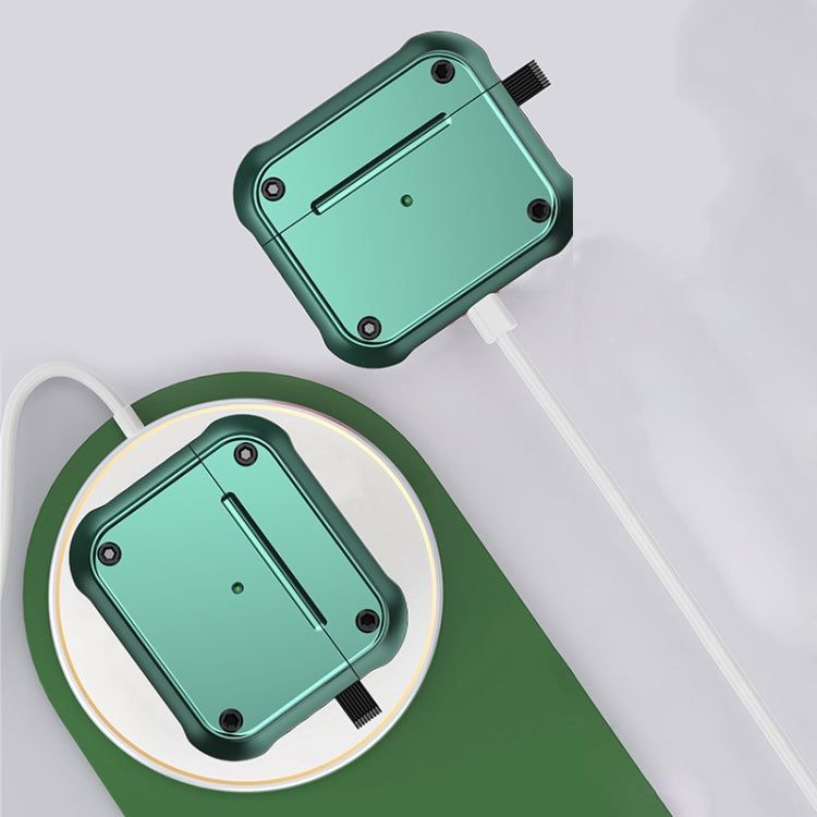 For  AirPods 3 Wing TPU + PC Shockproof Earphone Protective Case(Black Red) - For AirPods 3 by PMC Jewellery | Online Shopping South Africa | PMC Jewellery | Buy Now Pay Later Mobicred