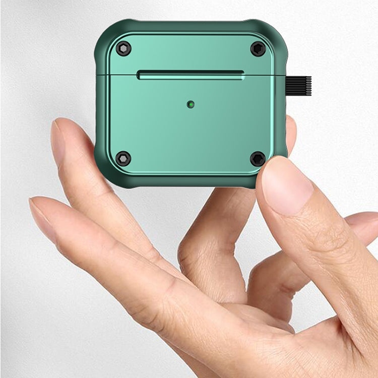 For  AirPods 3 Wing TPU + PC Shockproof Earphone Protective Case(Black Red) - For AirPods 3 by PMC Jewellery | Online Shopping South Africa | PMC Jewellery | Buy Now Pay Later Mobicred