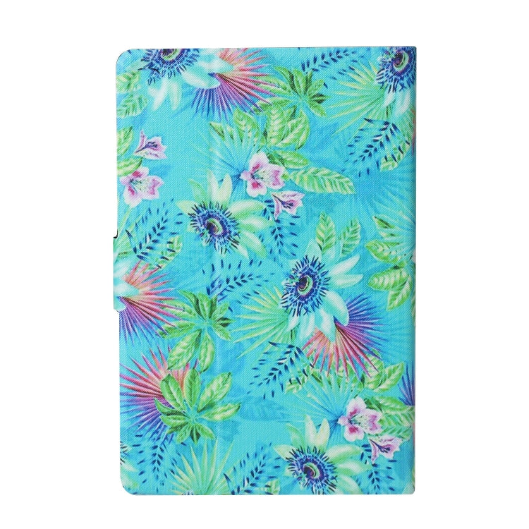 For 10 inch Tablet PC Universal Coloured Drawing Pattern Horizontal Flip Leather Case with Holder & Card Slot(Flowers) - 10 - 11 inch by PMC TechLife | Online Shopping South Africa | PMC TechLife | Buy Now Pay Later Mobicred