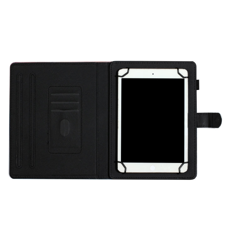 For 10 inch Tablet PC Universal Coloured Drawing Pattern Horizontal Flip Leather Case with Holder & Card Slot(Romantic Tower) - 10 - 11 inch by PMC TechLife | Online Shopping South Africa | PMC TechLife | Buy Now Pay Later Mobicred