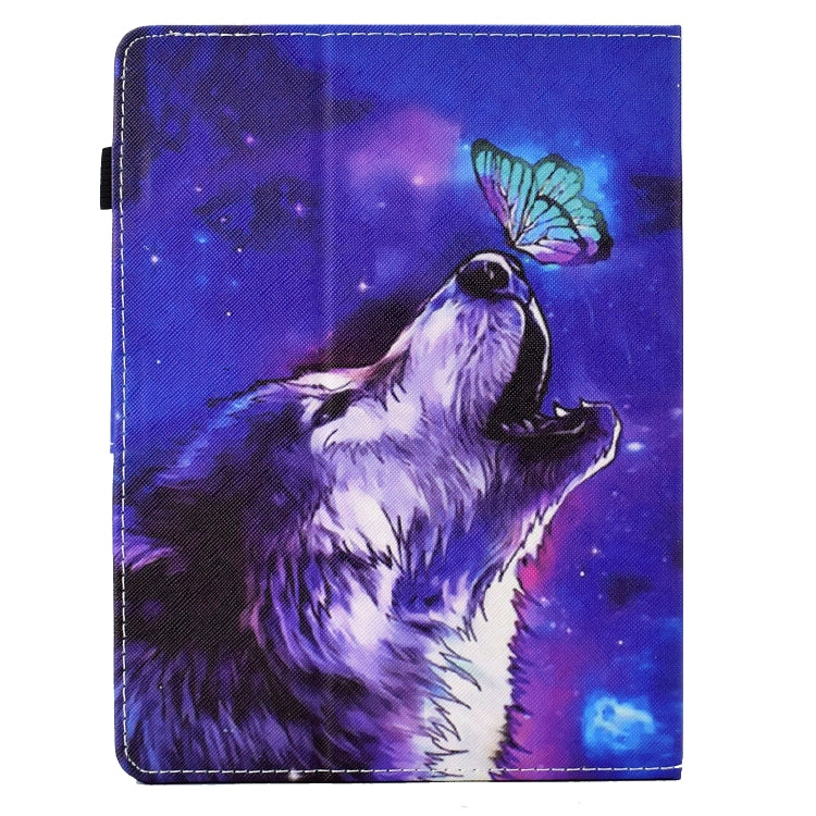 For 10 inch Tablet Electric Pressed TPU Leather Tablet Case(Butterfly Wolf) - 10 - 11 inch by PMC TechLife | Online Shopping South Africa | PMC TechLife | Buy Now Pay Later Mobicred