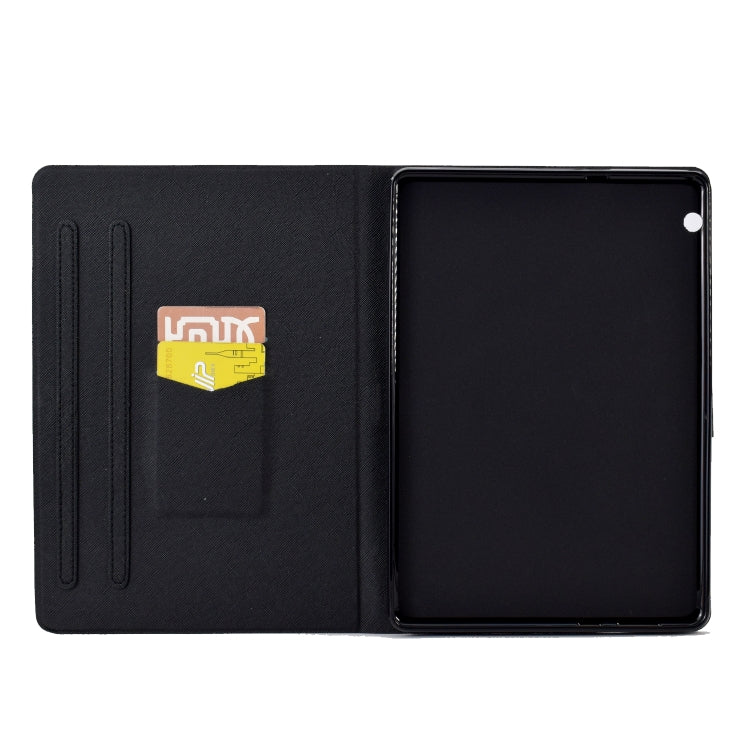 For Huawei MediaPad T5 Electric Pressed TPU Leather Tablet Case(Lazy Cat) - Huawei by PMC TechLife | Online Shopping South Africa | PMC TechLife | Buy Now Pay Later Mobicred