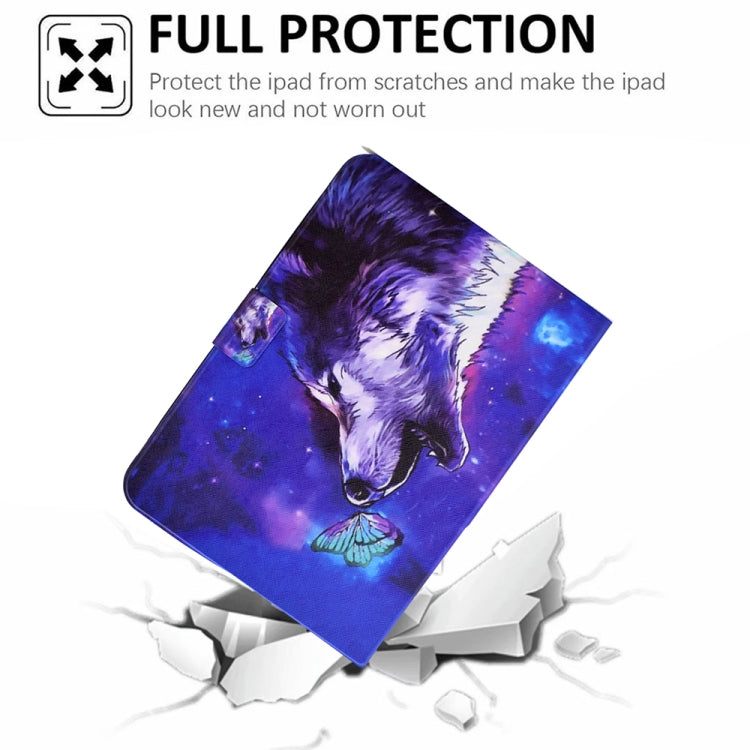 For Amazon Kindle Paperwhite 4/3/2/1 Electric Pressed TPU Smart Leather Tablet Case(Butterfly Wolf) - Amazon by PMC TechLife | Online Shopping South Africa | PMC TechLife | Buy Now Pay Later Mobicred