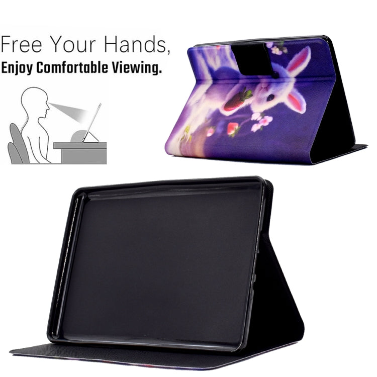 For Amazon Kindle Paperwhite 4/3/2/1 Electric Pressed TPU Smart Leather Tablet Case(Strawberry Bunny) - Amazon by PMC TechLife | Online Shopping South Africa | PMC TechLife | Buy Now Pay Later Mobicred