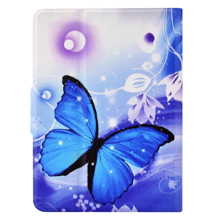 For Amazon Kindle Paperwhite 5 2021 Electric Pressed TPU Smart Leather Tablet Case(Blue Butterfly) - Amazon by PMC TechLife | Online Shopping South Africa | PMC TechLife | Buy Now Pay Later Mobicred