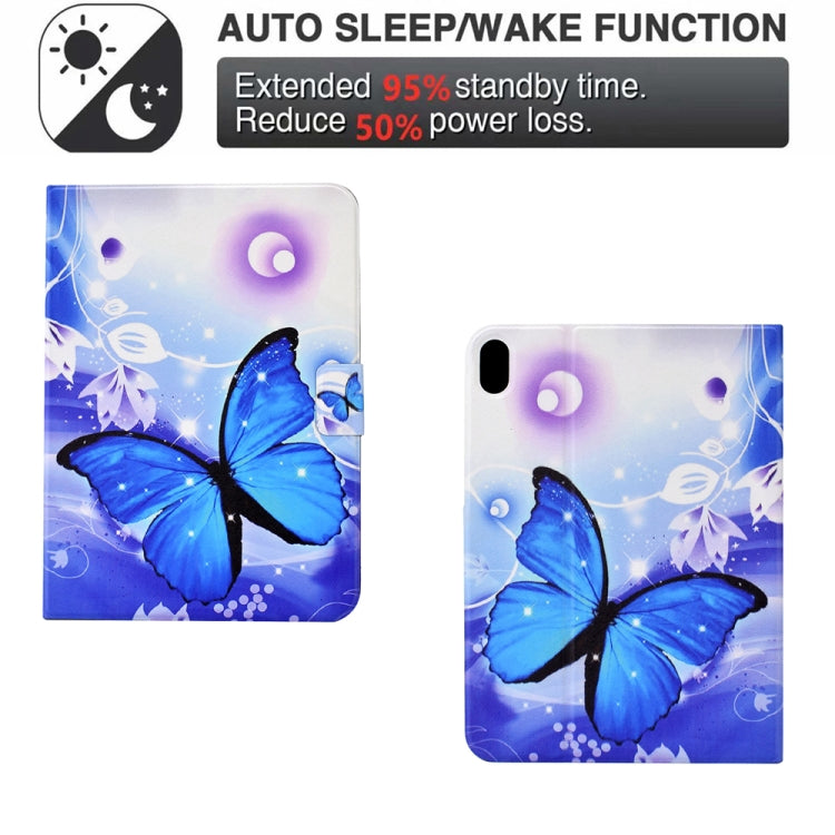 For Lenovo Tab P11 Electric Pressed TPU Smart Leather Tablet Case(Blue Butterfly) - Huawei by PMC TechLife | Online Shopping South Africa | PMC TechLife | Buy Now Pay Later Mobicred