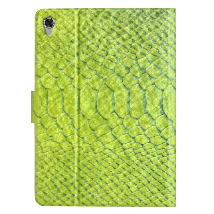 For Lenovo Tab M10 HD 2nd Gen Solid Color Crocodile Texture Leather Smart Tablet Case(Green) - Lenovo by PMC TechLife | Online Shopping South Africa | PMC TechLife | Buy Now Pay Later Mobicred