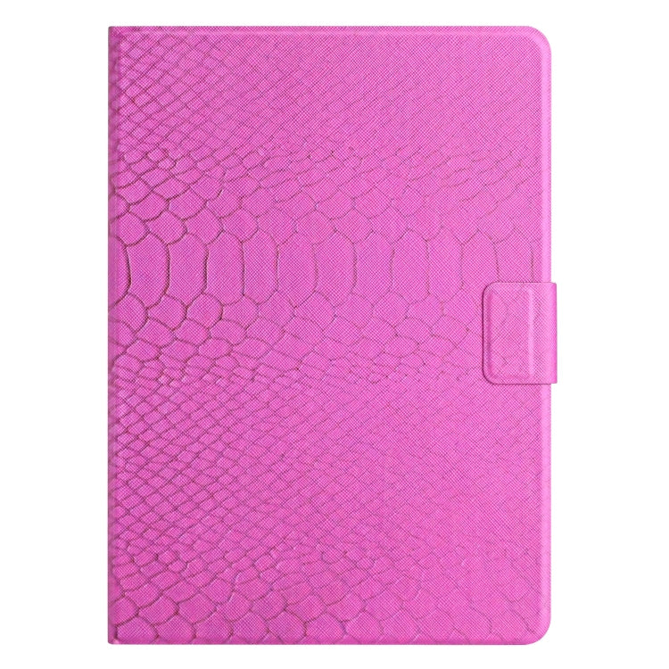 For Lenovo Tab P11 Solid Color Crocodile Texture Leather Smart Tablet Case(Rose Red) - Lenovo by PMC TechLife | Online Shopping South Africa | PMC TechLife | Buy Now Pay Later Mobicred