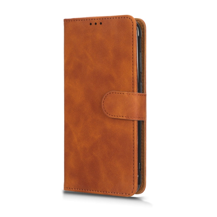 For Blackview BV5200 Skin Feel Magnetic Flip Leather Phone Case(Brown) - More Brand by PMC TechLife | Online Shopping South Africa | PMC TechLife | Buy Now Pay Later Mobicred