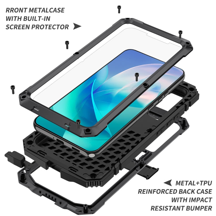 For Samsung Galaxy S23 5G R-JUST Life Waterproof Dustproof Shockproof Phone Case(Black) - free shipping - PMC TechLife - Order now!