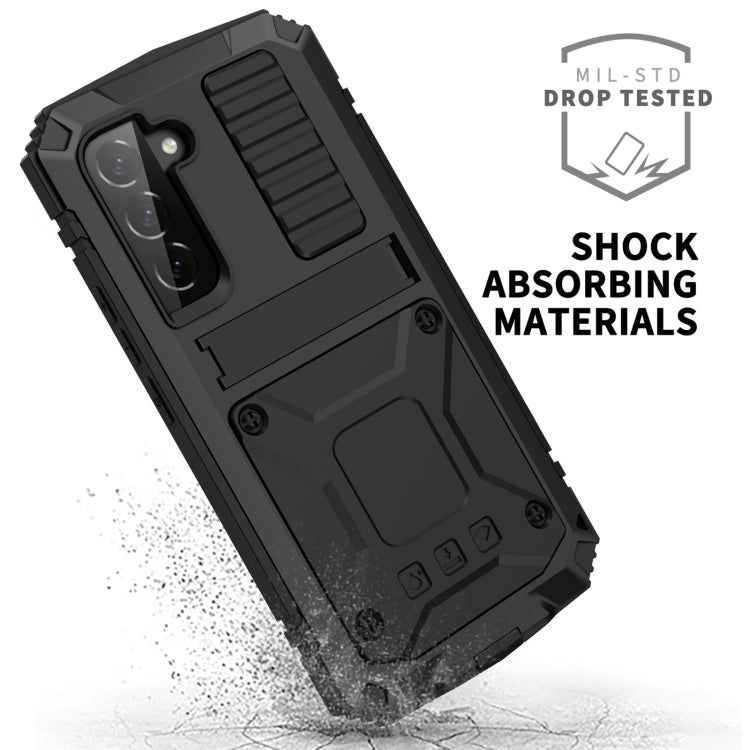 For Samsung Galaxy S23+ 5G R-JUST Life Waterproof Dustproof Shockproof Phone Case(Black) - free shipping - PMC TechLife - Order now!