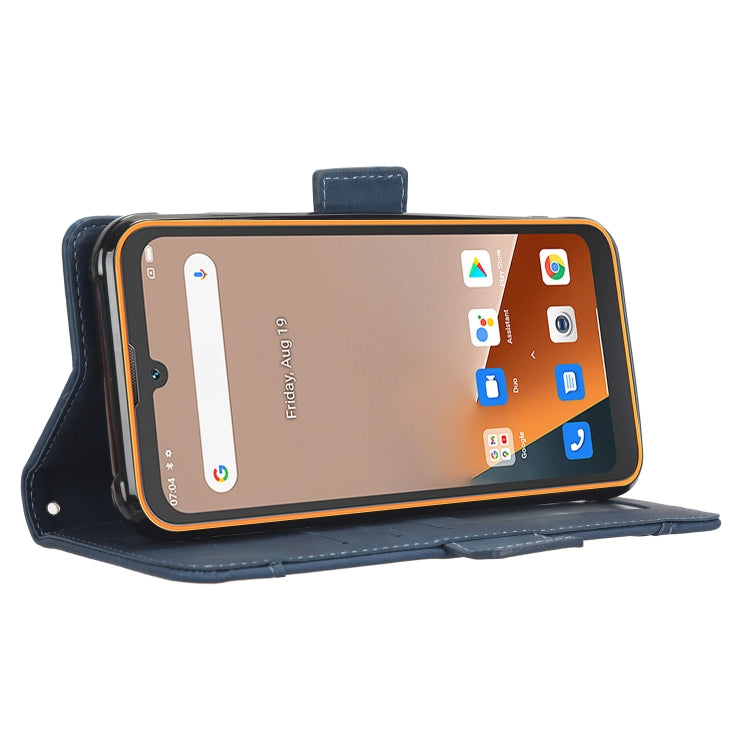 For Blackview BV5200 Skin Feel Calf Texture Card Slots Leather Phone Case(Blue) - More Brand by PMC TechLife | Online Shopping South Africa | PMC TechLife | Buy Now Pay Later Mobicred