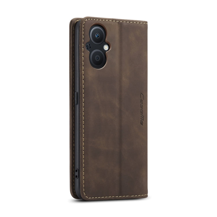 CaseMe 013 Multifunctional Horizontal Flip Leather Phone Case For OPPO Reno7 Z Global/Reno7 Lite Global/Reno8 Lite Global/F21 Pro 5G Global/Reno8 Z Global(Coffee) - OPPO Cases by CaseMe | Online Shopping South Africa | PMC Jewellery | Buy Now Pay Later Mobicred