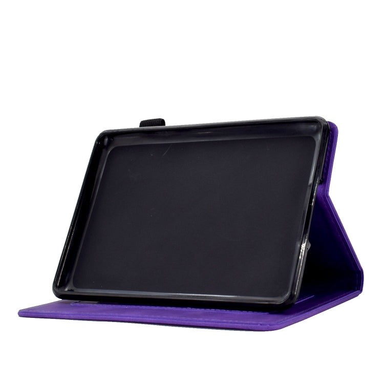 For Amazon Kindle Paperwhite 5 Tower Embossed Leather Smart Tablet Case(Purple) - Amazon by PMC TechLife | Online Shopping South Africa | PMC TechLife | Buy Now Pay Later Mobicred