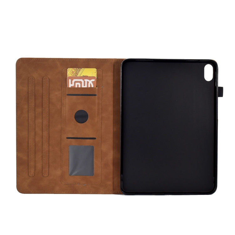 For Lenovo Tab P11 Tower Embossed Leather Smart Tablet Case(Brown) - Lenovo by PMC TechLife | Online Shopping South Africa | PMC TechLife | Buy Now Pay Later Mobicred