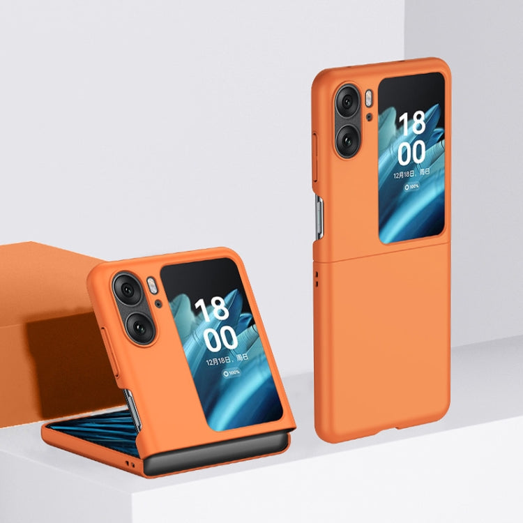 For OPPO Find N2 Flip Skin Feel PC Phone Case(Orange) - Find N2 Flip Cases by PMC TechLife | Online Shopping South Africa | PMC TechLife | Buy Now Pay Later Mobicred