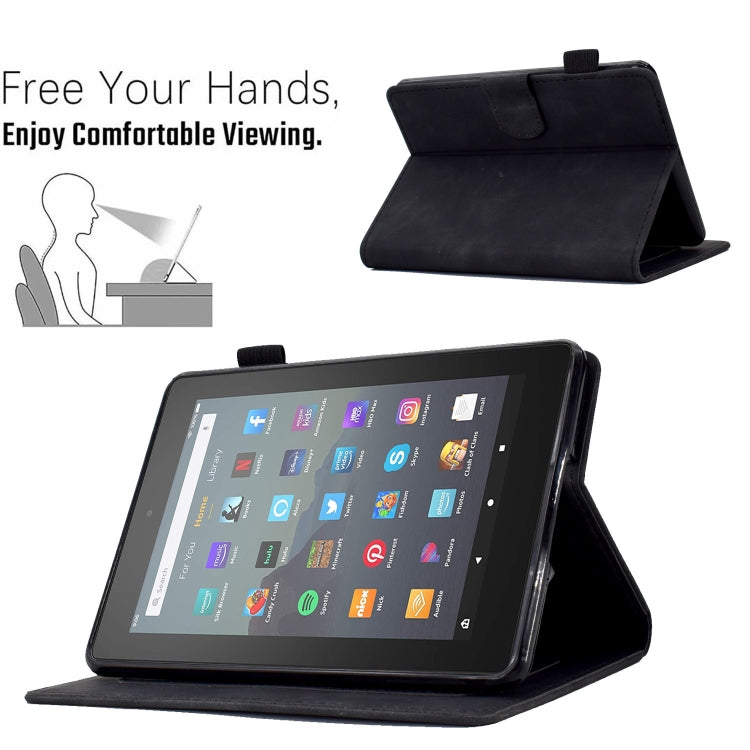 For Amazon Kindle Youth Version 2022 Embossed Smile Flip Tablet Leather Smart Case(Black) - Amazon by PMC TechLife | Online Shopping South Africa | PMC TechLife | Buy Now Pay Later Mobicred