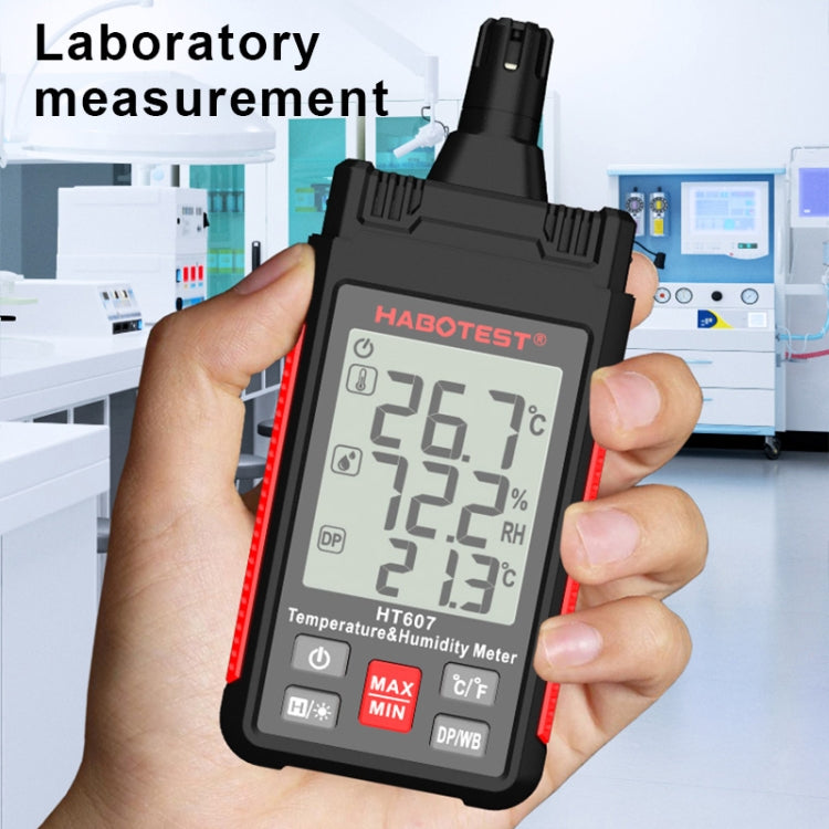 HABOTEST HT607 Portable Handheld Temperature Humidity Tester - Electronic Test by HABOTEST | Online Shopping South Africa | PMC TechLife | Buy Now Pay Later Mobicred
