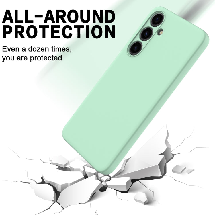 For Samsung Galaxy S24 5G Color Liquid Silicone Phone Case(Green) - Galaxy S24 5G Cases by PMC TechLife | Online Shopping South Africa | PMC TechLife | Buy Now Pay Later Mobicred