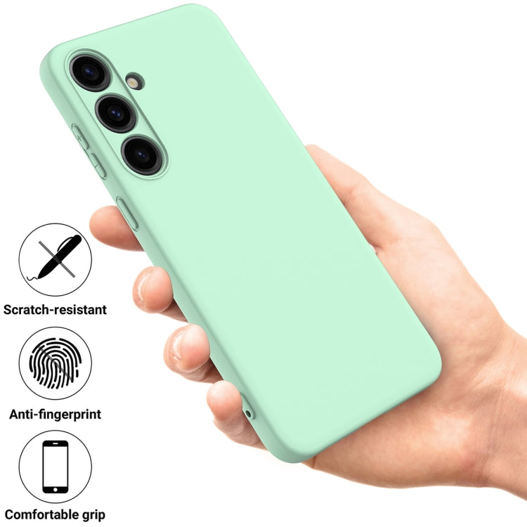 For Samsung Galaxy S24 5G Color Liquid Silicone Phone Case(Green) - Galaxy S24 5G Cases by PMC TechLife | Online Shopping South Africa | PMC TechLife | Buy Now Pay Later Mobicred
