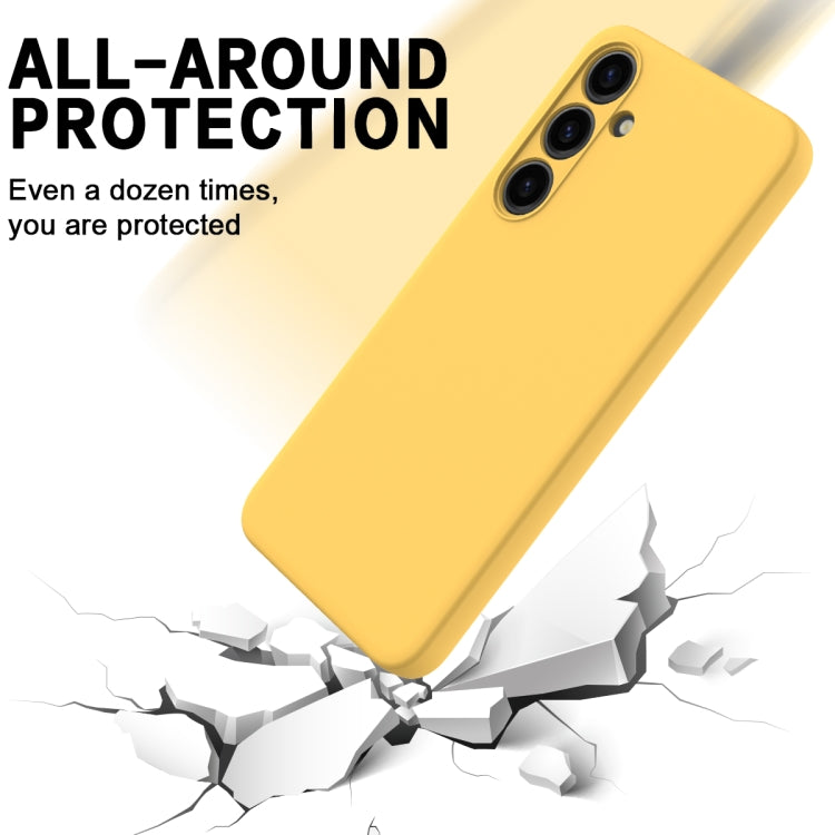 For Samsung Galaxy S24 5G Color Liquid Silicone Phone Case(Yellow) - free shipping - PMC TechLife - Order now!
