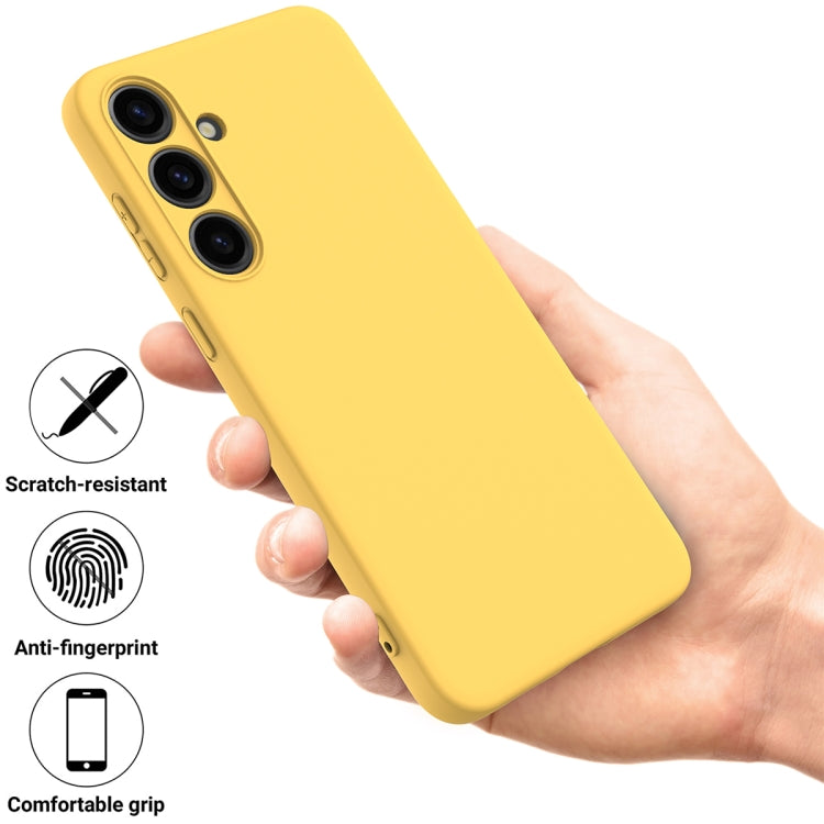 For Samsung Galaxy S24 5G Color Liquid Silicone Phone Case(Yellow) - free shipping - PMC TechLife - Order now!